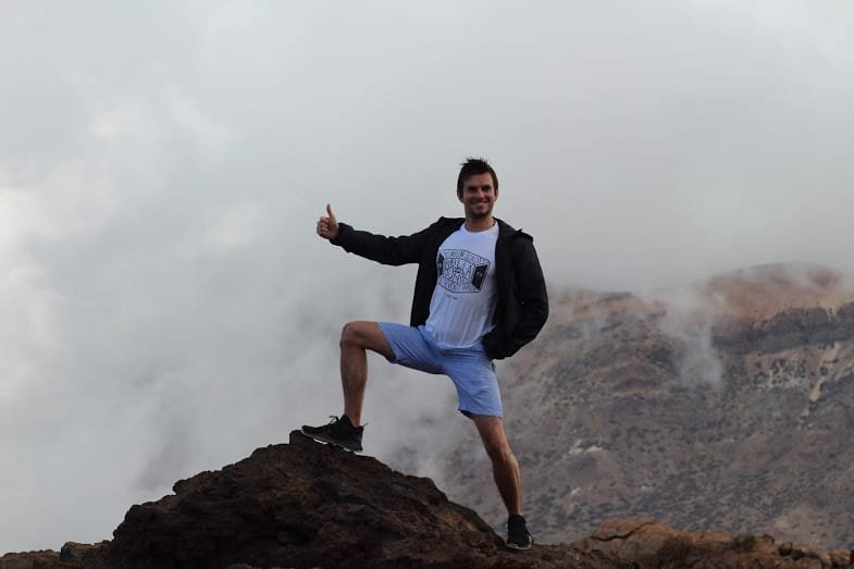 mountain climbing travel tenerife clouds volcano